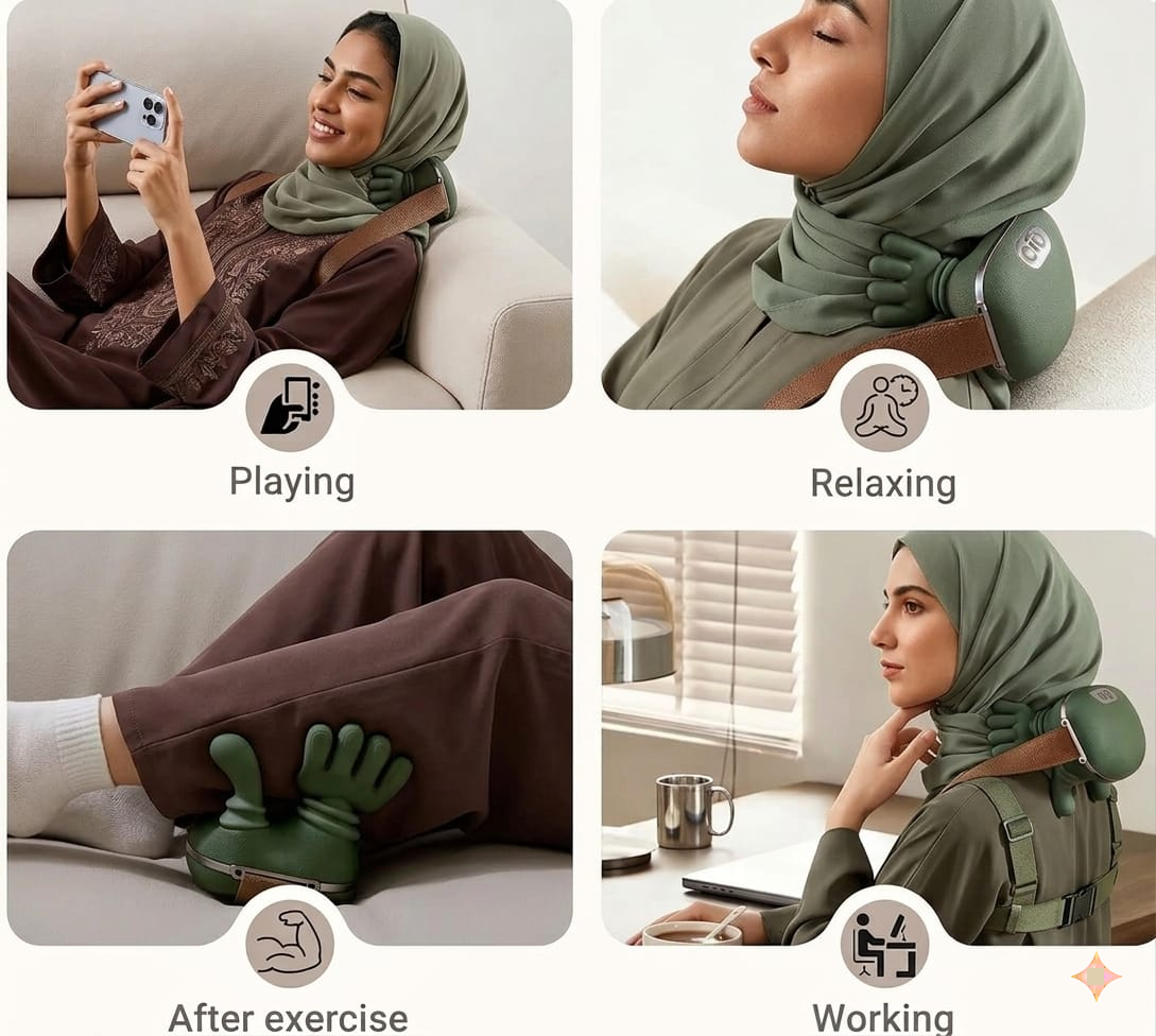 Electric Cervical Hand Finger Massager